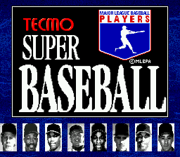 Заставка игры Tecmo Super Baseball
